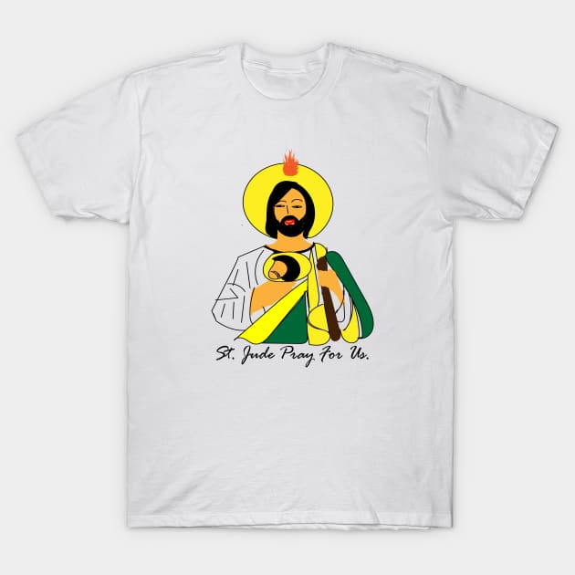 Saint Jude Pray For Us T-Shirt by FlorenceFashionstyle